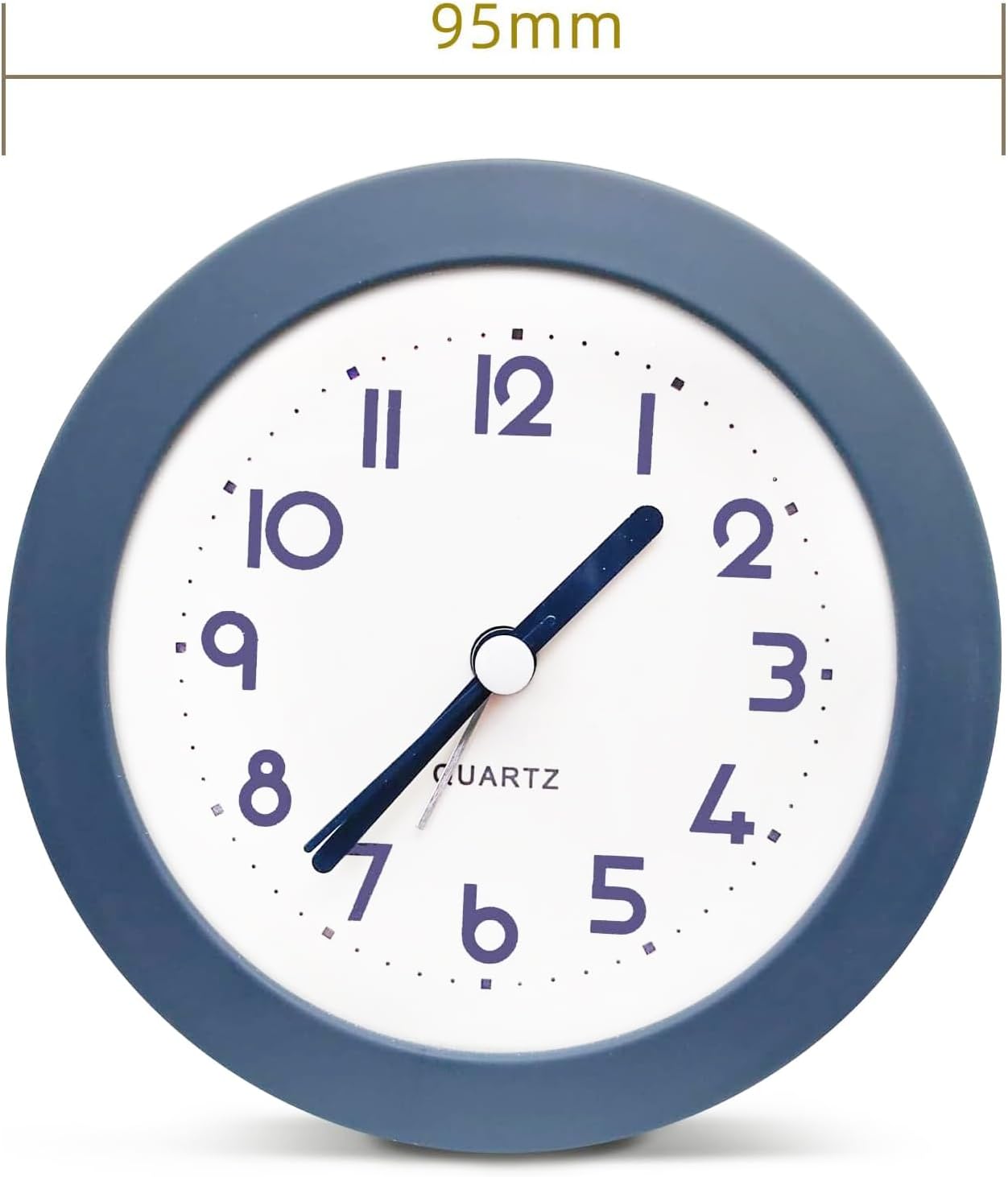 Alarm Clock with Backlight, 4 Inches Cute Analog Round Digital Quartz Clock, Non Ticking, Battery Operated ,Frosted Texture, Simply Design for Living Room, Bedroom ,Bedside, Desk Decorative(Pink)