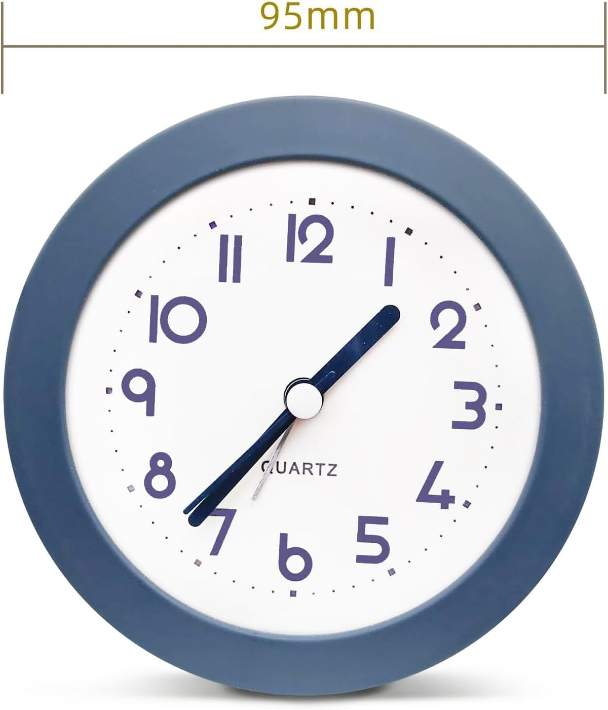 Alarm Clock with Backlight, 4 Inches Cute Analog Round Digital Quartz Clock, Non Ticking, Battery Operated ,Frosted Texture, Simply Design for Living Room, Bedroom ,Bedside, Desk Decorative(Pink)