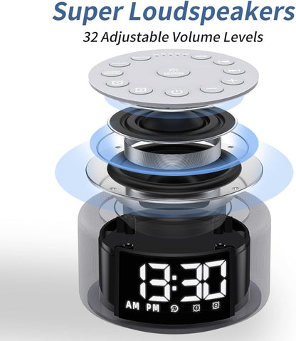 Portable White Noise Machine Mini Sound Machine with 30 Soothing Sounds Rechargeable for Adults Newborn Kids Sleep Brown Noise Machine with Memory Function 4 Timers for Travel Camping Home and Office