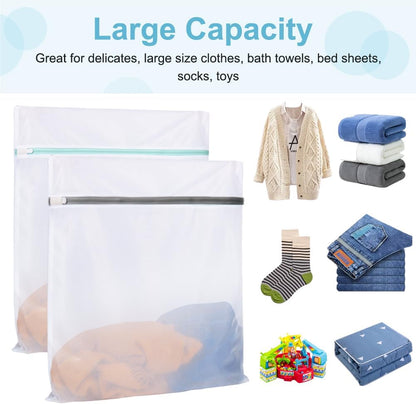 Tenn Well 3Pcs Mesh Laundry Bags For Shoes Sneakers Fits Size 12 | Mesh bags for trainers, tennis shoes, slippers, washing machine safe