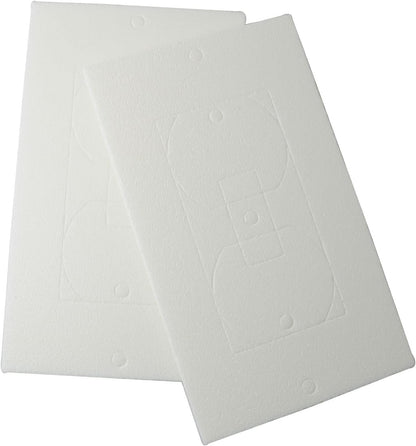20PCS Wall Gasket Wall Plate Insulation Gasket Replacement Outlet Insulation Pads Socket Foam Insert Light Switch Insulation Electrical Outlet Covers