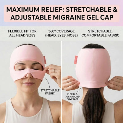 3-in-1 Migraine Relief Cap with Eye Holes