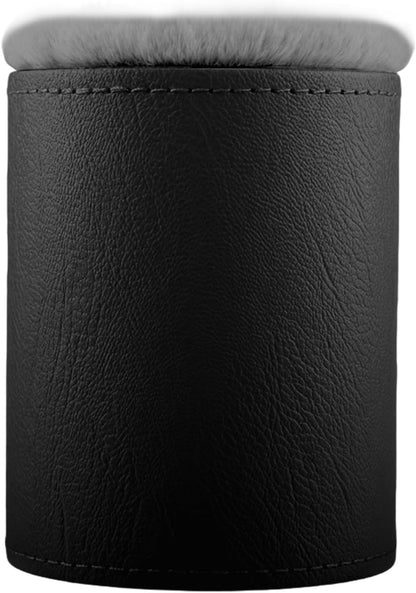 Glasses Holder for Nightstand, Plush Lined Eyeglass Case Stand with Protective Leather Exterior