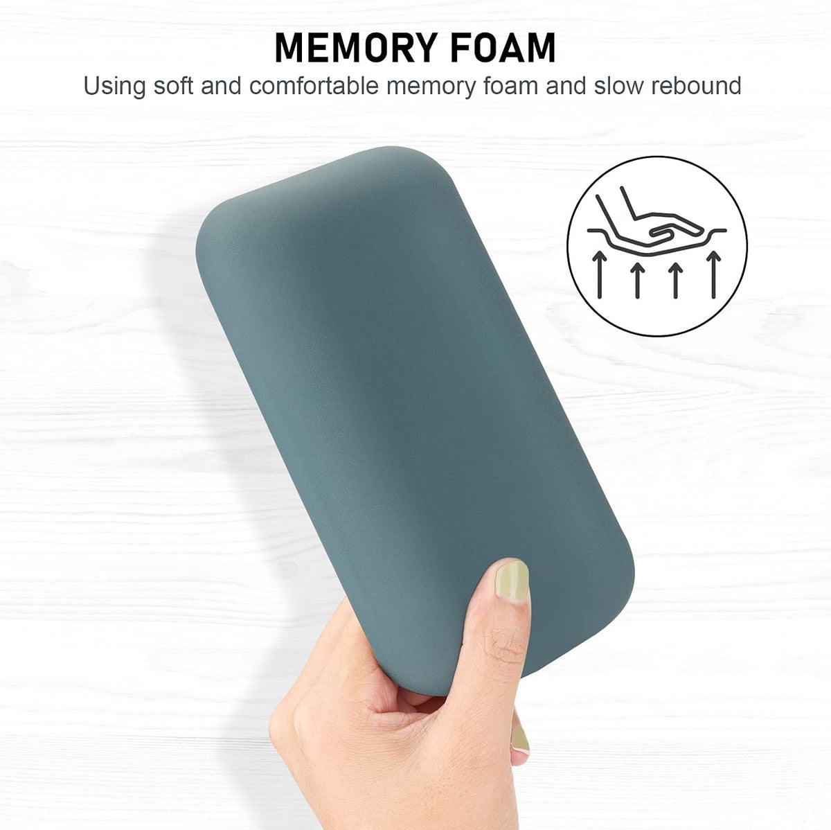 Leolee Elbow Rest Pads for Desk, Black Ergonomic Wrist Rest Arm Rest Pads
