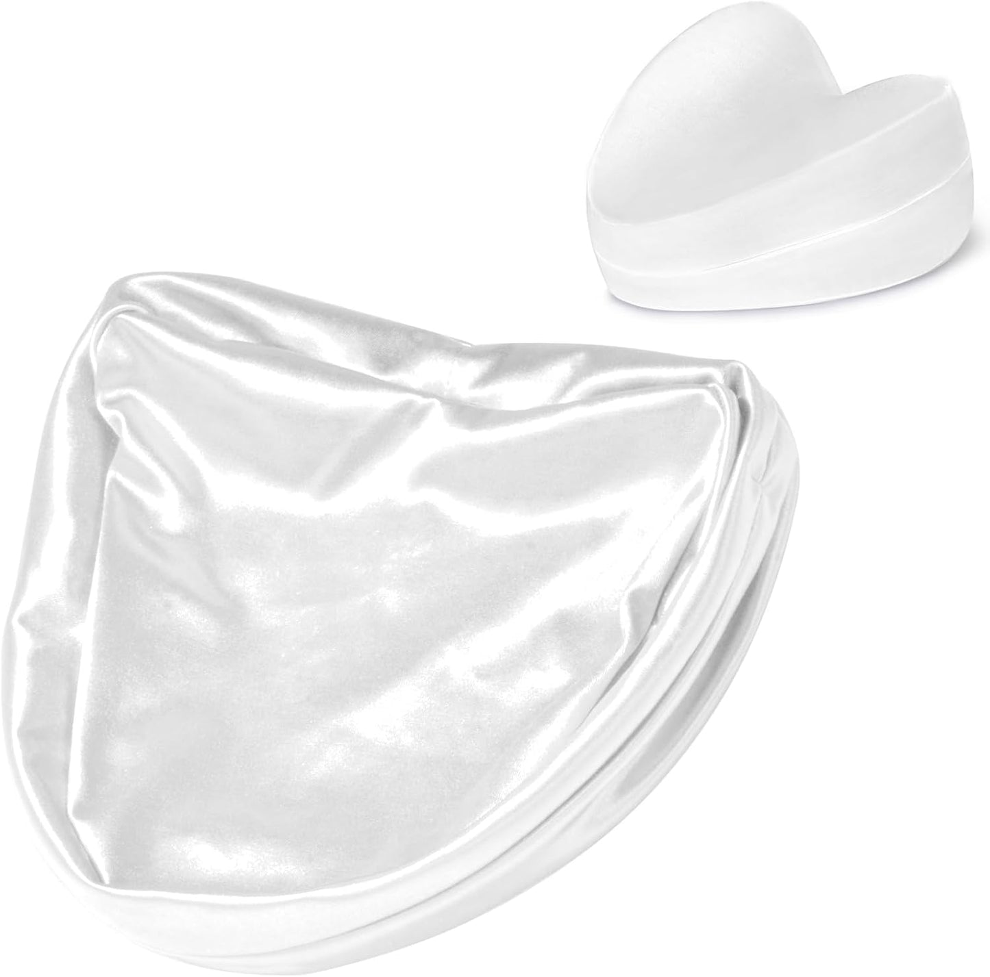Zelimun Knee Pillow Cover 9.8" x9.8" x5.9", Leg Pillowcase Replacement, Pillow Cover for Heart Shaped Knee Pillow (Champange)