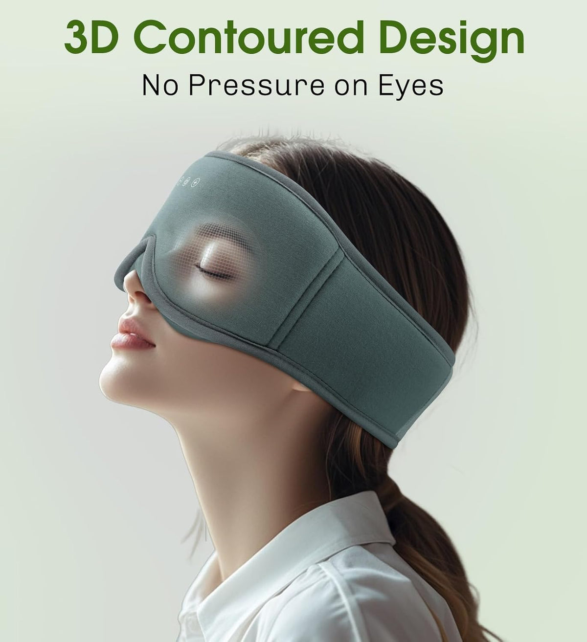 Sleep Mask with Bluetooth 5.4 Headphones, Removable 3D Eye Cups, Timing Sleeping Headphones for Side Sleepers, Wireless Music Eye Mask Speakers for Men, Women, Tech Gifts, Pink