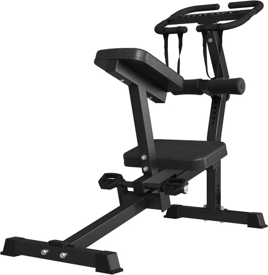 GMWD Stretch Machine, Full Body Stretching Equipment for Lumbar Stretching, Adjustable Leg Stretcher Machine, Lower Back Pain Relief, Flexibility Trainer, Improved Posture Correction, Rehab
