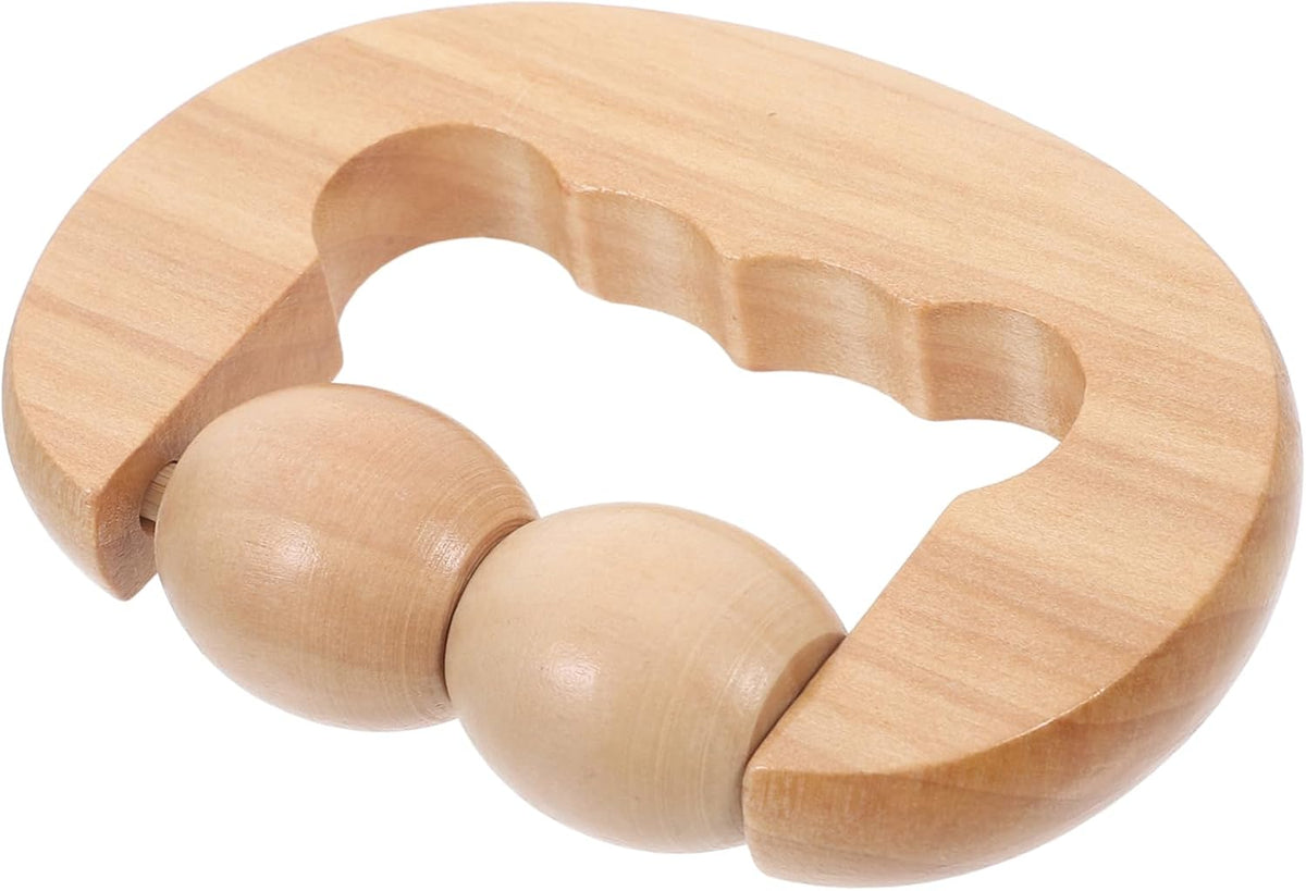 FOMIYES Wooden Foot Roller Tool for Relaxation Portable Massage Device for Face Neck Shoulder Foot Back for Home Travel Use
