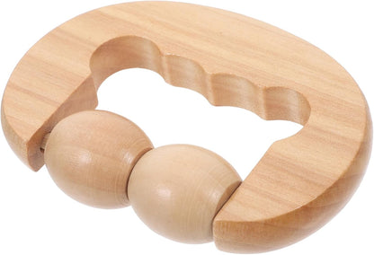 FOMIYES Wooden Foot Roller Tool for Relaxation Portable Massage Device for Face Neck Shoulder Foot Back for Home Travel Use
