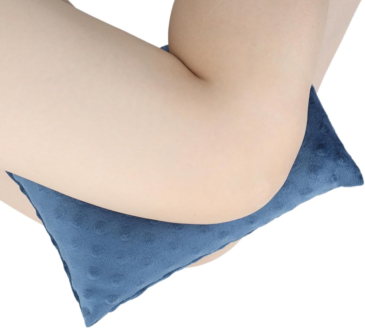 Small Knee Pillow for Side Sleepers, Soft Leg Pillows Relief from Knees, Sciatica, Hips, Joints Between Legs, Back Pain When Side Sleeping, Leg Alignment Knee Support Pillow, Minky Dot Black