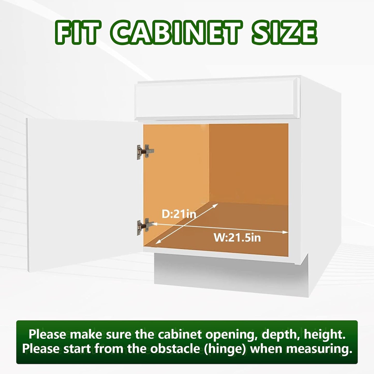 LOVMOR 2 Tier Individual Pull Out Cabinet Organizer 11" W x 18" D, Slide Out Kitchen Cabinet Storage Sliding Shelves
