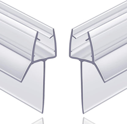 2-Pack Butecare Frameless Shower Door Bottom Seal for Glass Doors – Stop Shower Leaks and Create a Water Barrier (3/8” x 39”)