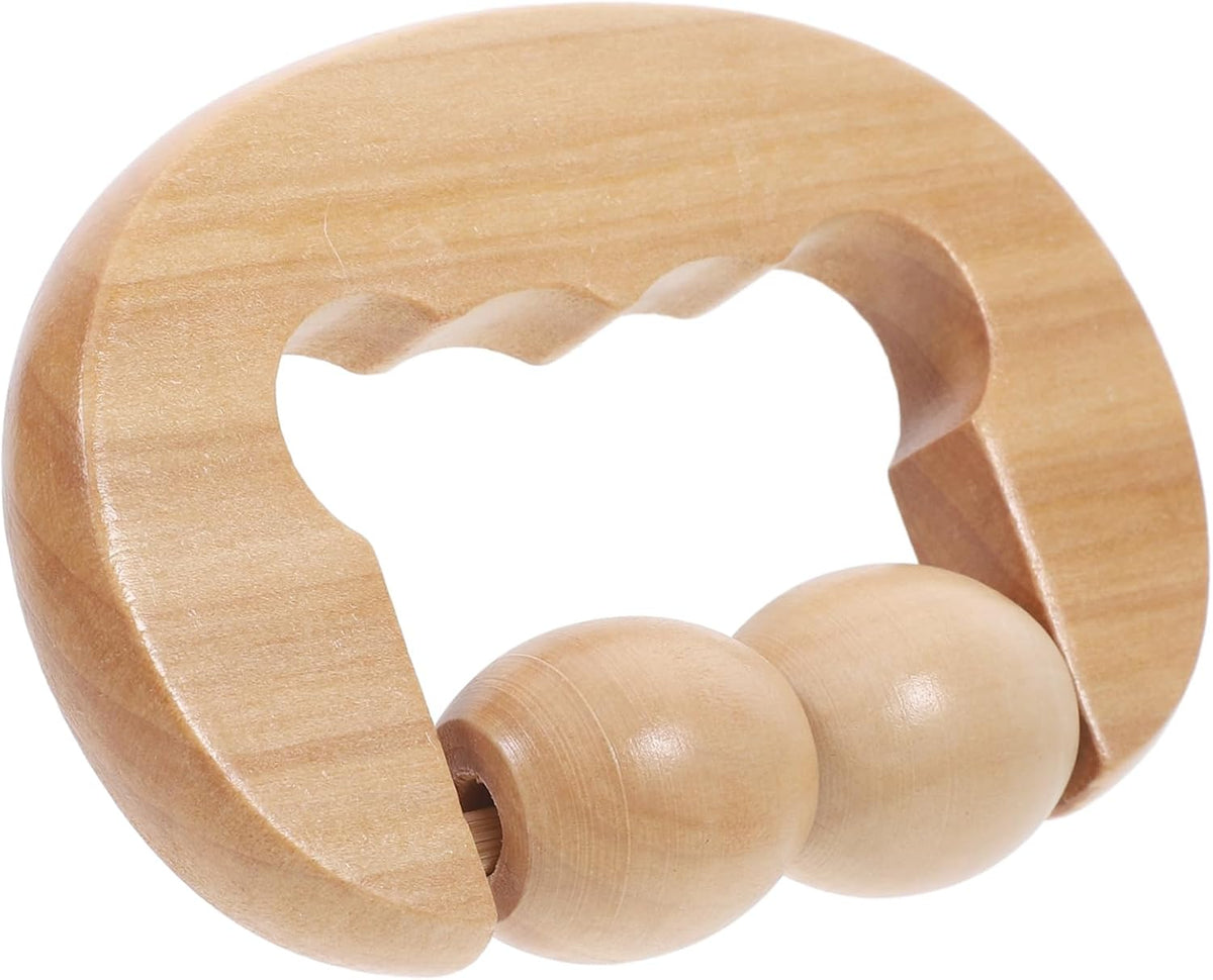 FOMIYES Wooden Foot Roller Tool for Relaxation Portable Massage Device for Face Neck Shoulder Foot Back for Home Travel Use