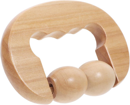 FOMIYES Wooden Foot Roller Tool for Relaxation Portable Massage Device for Face Neck Shoulder Foot Back for Home Travel Use