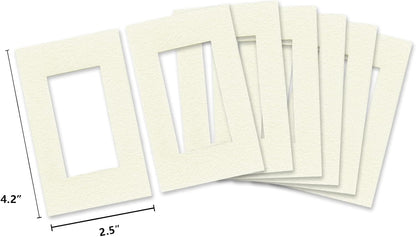50Pcs Duplex Switch Outlet Insulation Foam Gaskets | Draft Sealers for Outlets & Switches | Fits Duplex Wall Plates | Ideal for Homes, Offices & Commercial Space