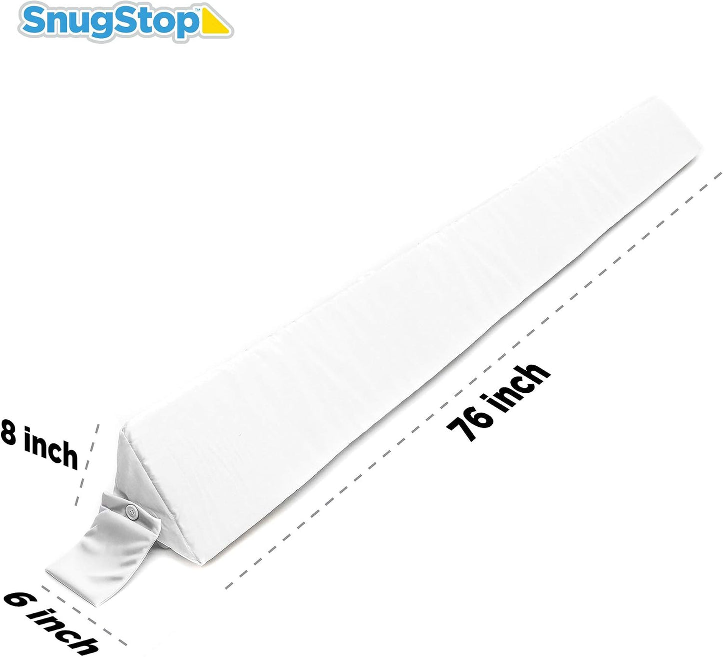 SnugStop The Original Bed Wedge | Gap Filler Between Your Headboard and Mattress | Triangle Pillow Wedge | Bed Filler Wedge | Gap Headboard Filler | Gap Bed Stoppers | Don't Lose Your Pillow(King)