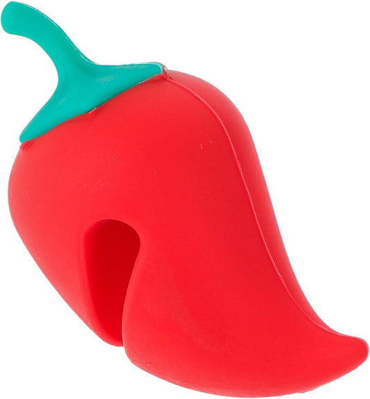 Garneck - Silicone Lid Lifter Rack Creative Pepper Shape Kitchen Spill Stopper Tool for Preventing Boil Overs for Various Pots and Pans