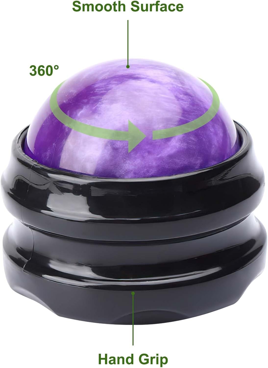 WOVTE Massage Ball, Lacrosse Balls, Self Massage Tool for Sore Muscles, Shoulders, Neck, Back, Foot, Body, Deep Tissue, Trigger Point, Muscle Knots, Yoga and Myofascial Release (Green)