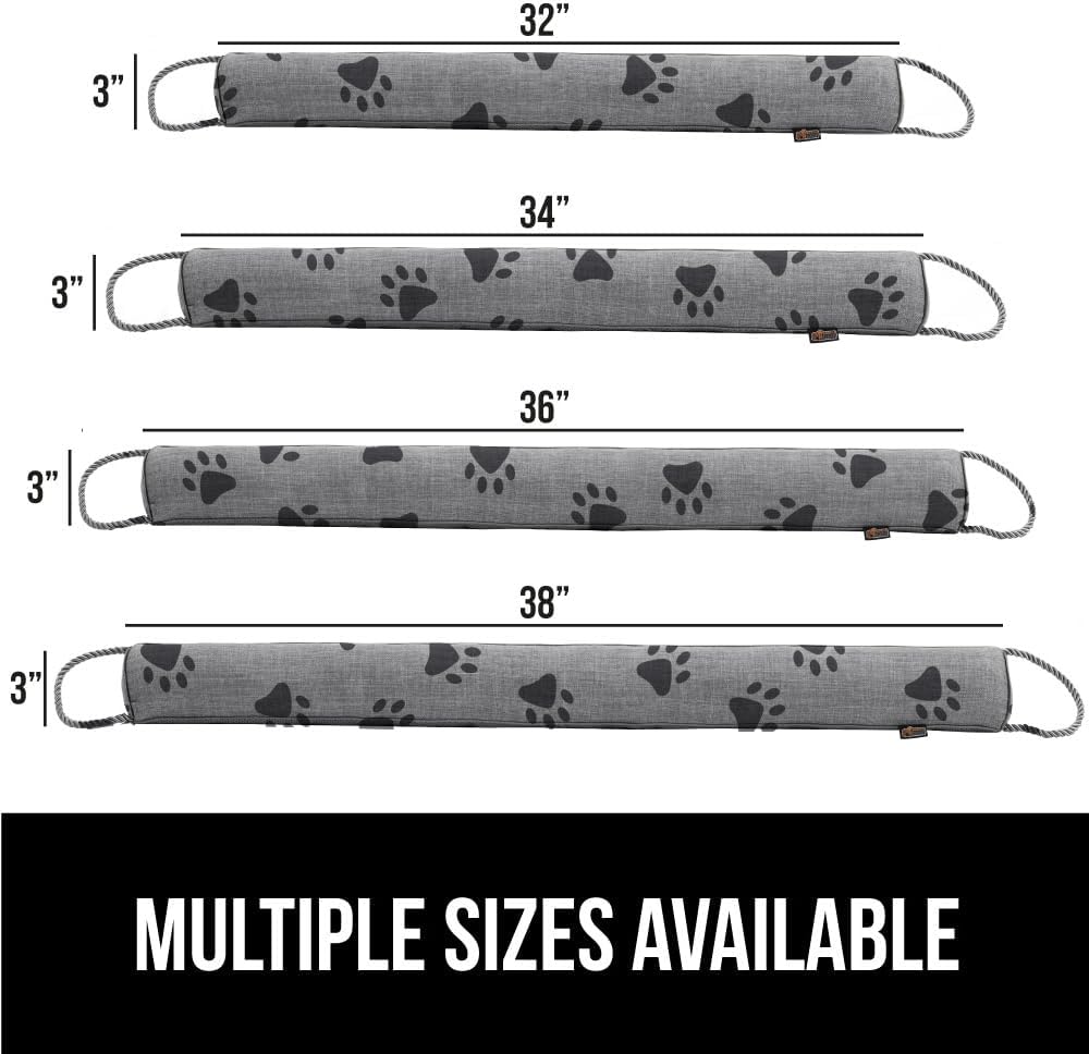 GORILLA GRIP Door Draft Stopper for Bottom of Doors, Cold Air Insulation Sweep, Weather Stripping Seal Noise, Soundproofing, Warmth Sealer, Easy Install Gap Filler, Home Essentials, 32 Inch, Gray