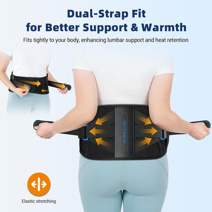 Comfytemp Cordless Heating Pad with Back Brace for Lower Back FSA Eligible