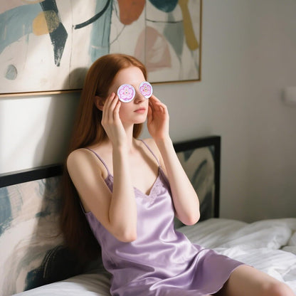 Cooling Eye Mask - Gel Ice Pack Reusable Cooling Eye Pads and Under Patches,Eye Hot Cold Treatment for Redness,Pain Relief Relax.