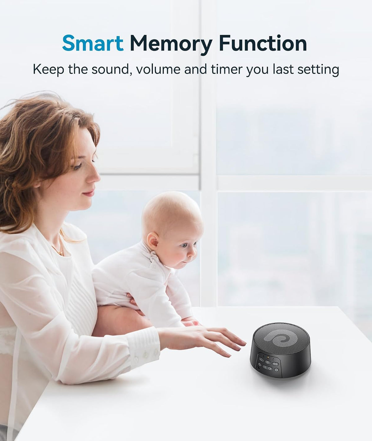 Dreamegg White Noise Machine, Sound Machine for Sleeping Baby, Kids, Adult
