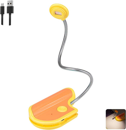 BIGMONAT Rechargeable Book Reading Light in Bed,Dimmable Warm/White Book Light for Kids,Multi Colors Portable LED Reading Lamp with Rotary Light Neck,Wireless Clip on Reading Light for Student(Green)