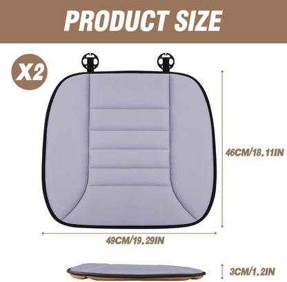 Car Seat Cushion Pad 1.2" Thick Comfort Seat Protector for Car Driver Seat Office Chair Home Use Memory Foam Seat Cushion with Non Slip Bottom, 20'' x 18.5'', Black