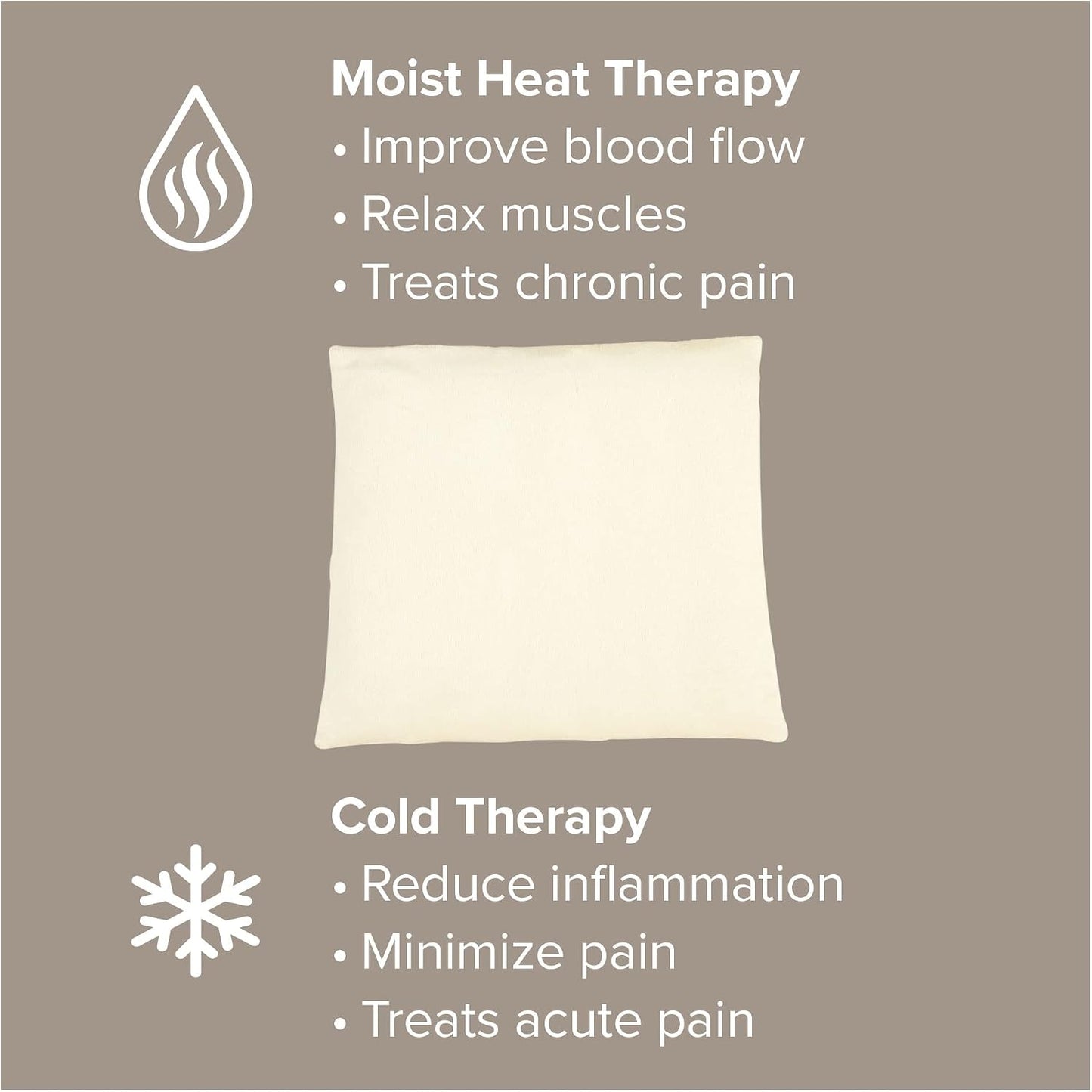 Bed Buddy Microwavable Heating Pad with Lavender - Aromatherapy Microwave Heating Pad for Back Pain, Neck Pain - for Moist Heat Therapy and Freezable for Cooling Therapy, Lavender & Chamomile Scent