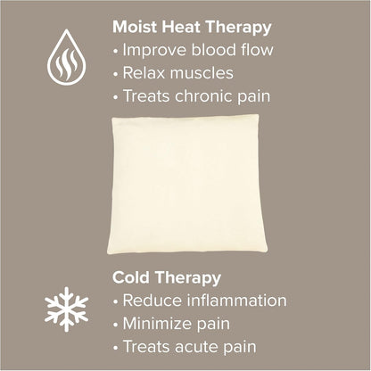 Bed Buddy Microwavable Heating Pad with Lavender - Aromatherapy Microwave Heating Pad for Back Pain, Neck Pain - for Moist Heat Therapy and Freezable for Cooling Therapy, Lavender & Chamomile Scent