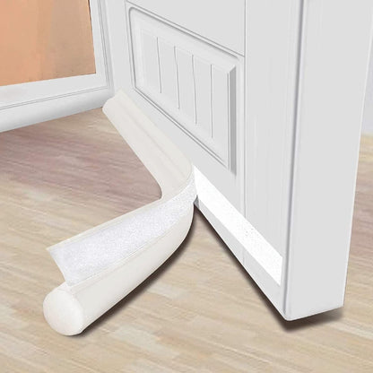MAXTID Door Draft Stopper 36 Inch Black Adjustable Door Draft Blocker Front Door Draft Guard for Bottom of Doors Weather Stripping Door Seal Strip