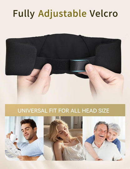 Sleep Headphones Bluetooth 6.0 Sleep Mask for Side Sleepers, 20H Playtime