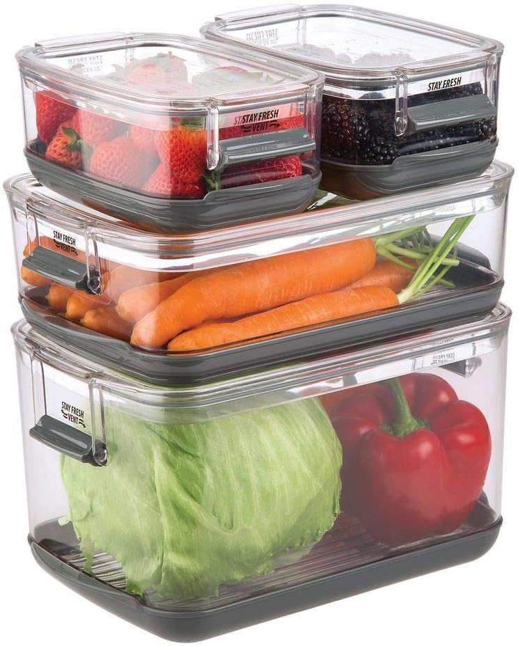 ProKeeper Produce Storage Container with Stay-Fresh Vent System – 5.7 Quarts, Airtight for Fruits & Vegetables | Stay-Fresh Vent System Keeps Fruits & Vegetables Fresh Up To 2x Longer, BPA-Free and Dishwasher Safe