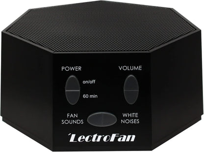 Adaptive Sound Technologies LectroFan Classic - Soothing Sound Machine for Sleep - Built-in Sleep Timer - Compact Design - Non-Looping Sounds - Speech Privacy - Black