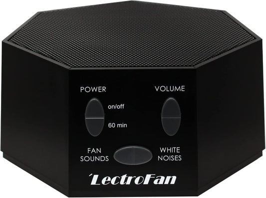 Adaptive Sound Technologies LectroFan Classic - Soothing Sound Machine for Sleep - Built-in Sleep Timer - Compact Design - Non-Looping Sounds - Speech Privacy - Black
