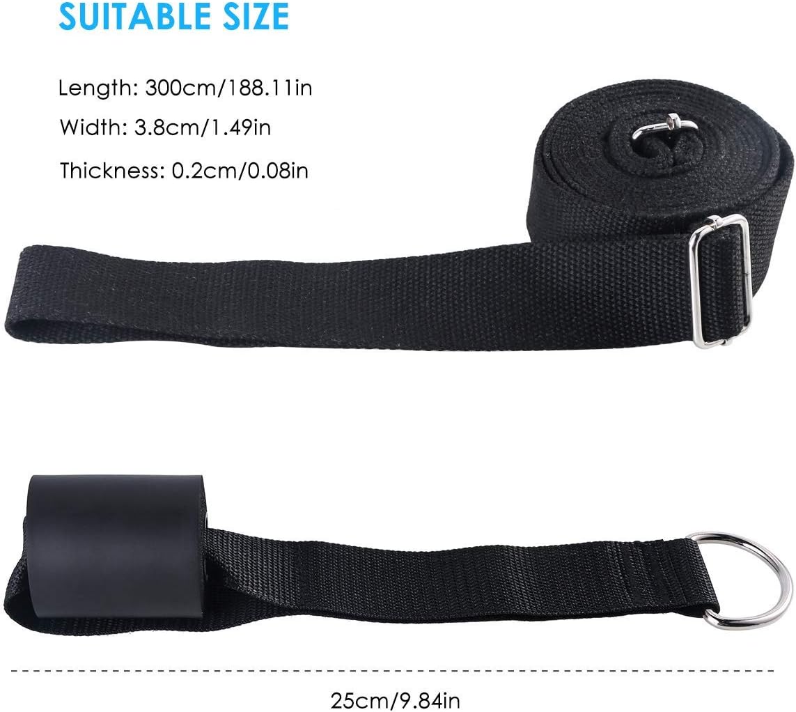 Adjustable Leg Stretcher Lengthen Ballet Stretch Band - Easy Install on Door Flexibility Stretching Leg Strap Great Cheer Dance Gymnastics Trainer Stretching Equipment Taekwondo Training
