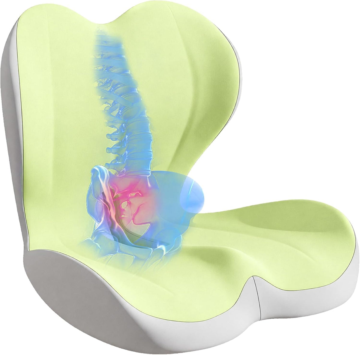 Seat Cushion for Office Chair, Ergonomic Cushion with Lumbar Support Pillow