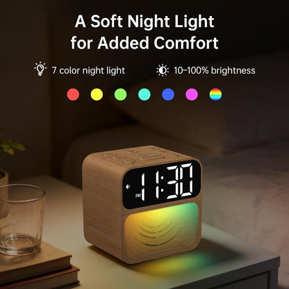 AuroraCalm Extra Loud Alarm Clock for Heavy Sleepers with 115dB Alarm