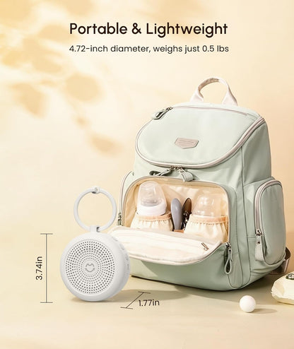 Portable White Noise Machine for Sleeping, 29 Soothing Non-looping Sounds for Adults & Kids, 50h Babies Sleeping Sounds Machine, Timer, Memory Function, Traveling, for Relax-2026 Updated Version