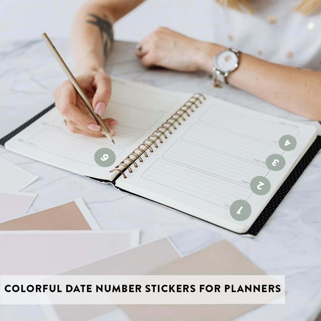 Andaz Press Colorful 7 Days of Week Stickers, Day Week Calendar Stickers for Adults Planner Day Dots Food Labels for Food Containers Date Calendar Planner Stickers Week Day Sticker Labels, 480-Pack