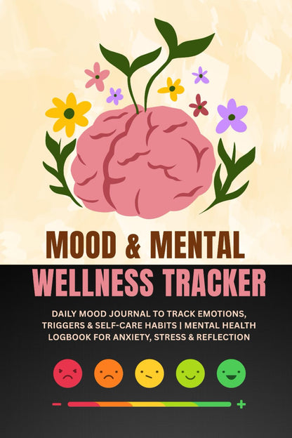 MOOD & MENTAL WELLNESS TRACKER: DAILY MOOD JOURNAL TO TRACK EMOTIONS, TRIGGERS & SELF-CARE HABITS | MENTAL HEALTH LOGBOOK FOR ANXIETY,STRESS & REFLECTION