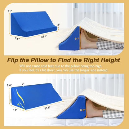 Blanket Lifter for Feet-Sheet Lifters for Foot of Bed Blanket Elevation Wedge Foot Cradle Tent Sleep Support Raiser Supplies Foam Block Toes Pain Leg Knee Ankle Post Surgery Recovery
