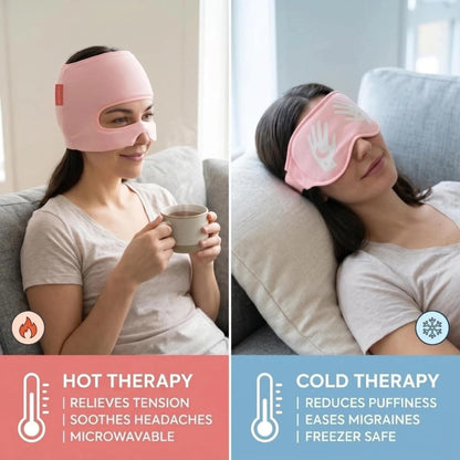 3-in-1 Migraine Relief Cap with Eye Holes