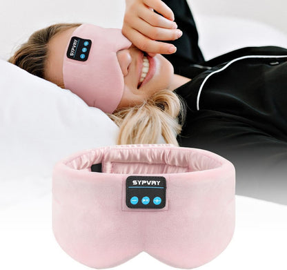 Sleep Mask Bluetooth 5.4 Headphones Soft Wireless Headband Eye Mask Blackout with Microphone (Emerald)