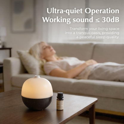 ARVIDSSON Essential Oil Diffuser, 100ml Small Aromatherapy Diffuser with Mood Light, Ultrasonic Oil Diffusers for Home, Mini Diffuser for Essential Oils, Gift for Women