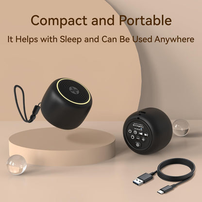 DailyBody Sound Machine White Noise Machine with 30 Soothing Sounds 12 Colors Night Light 32 Levels Volume 5 Timers & Memory Function Effectively Blocks Noise Ideal Sleep Machine for Baby Kids Adults
