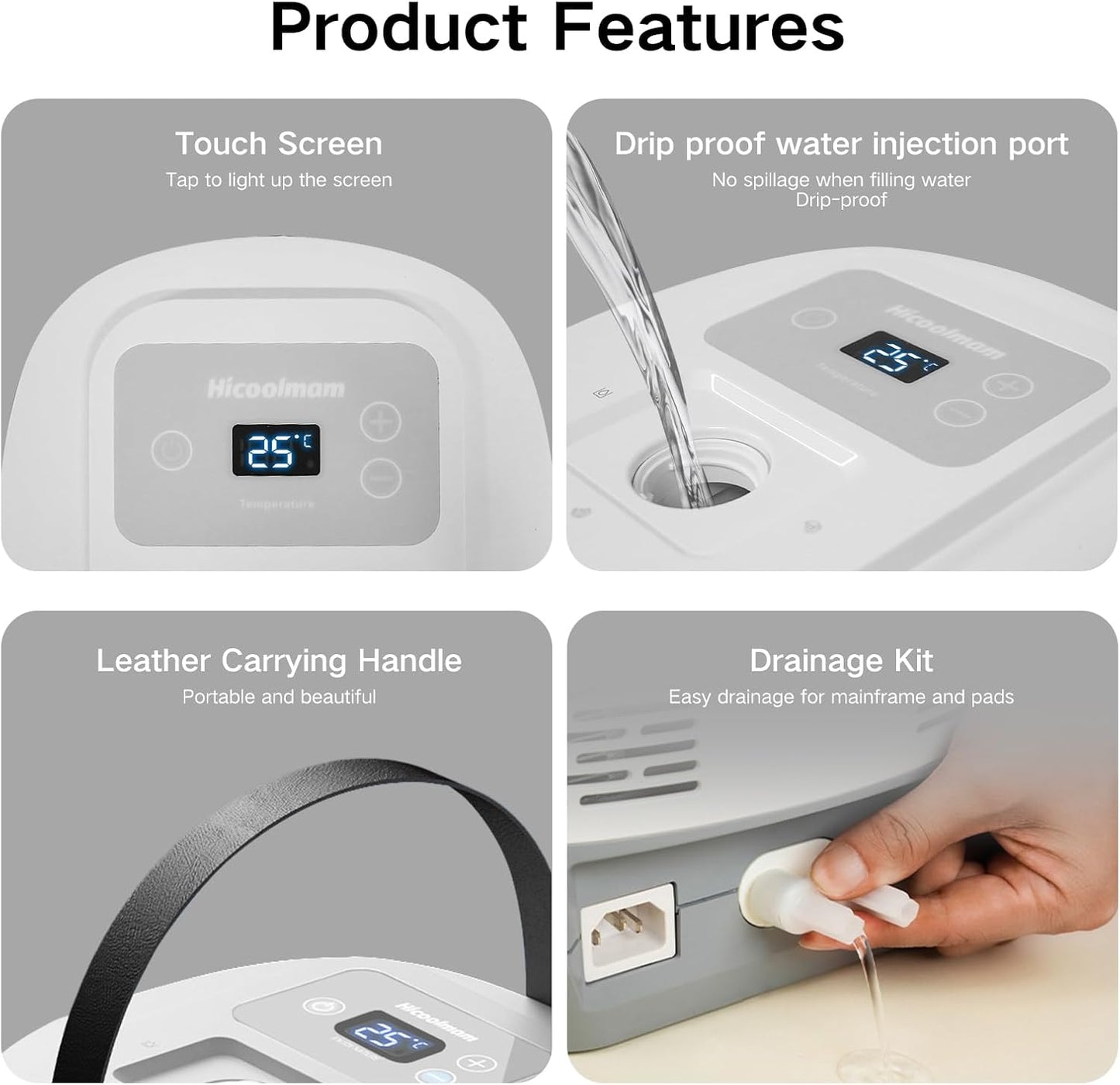 Bed Cooling System with Portable Cooling Mattress & Heater 54-115 ℉, Safe Water Circulation, Low Energy, Quiet Operation, Bed Air Conditioner Under Sheets Ideal for Camping, RVs, and Indoor Use