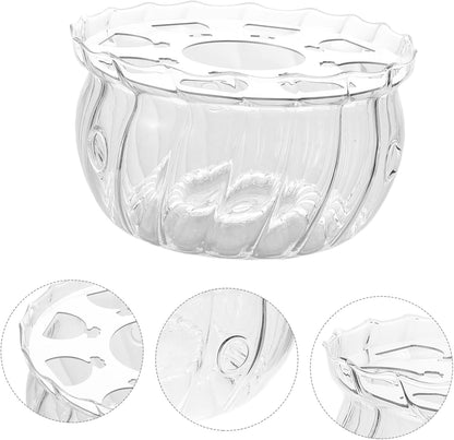 LIFKOME Glass Tea Warmer Elegant Candle Powered Teapot Heater Base for Loose Leaf Blooming Tea Easy to Clean Glass Design