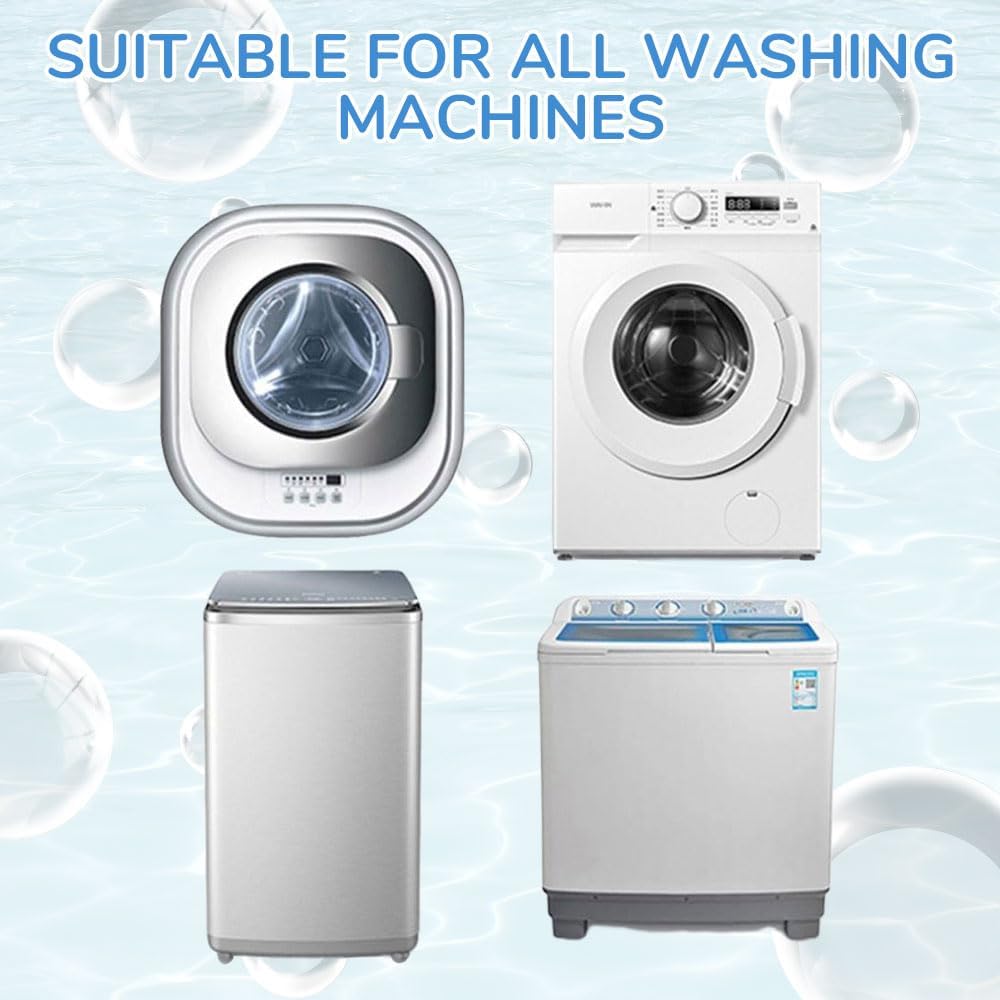 6PCS Washing Machine Hair Filter Mesh Bags, Floating Washing Machine Filter Bags, Reusable Lint Catcher for Washing Machine, Washing Machine Lint Catcher for Laundry (Mix,E)