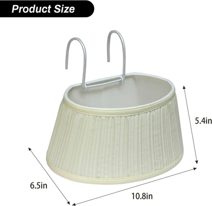 NITOWOLF Bed Reading Light, Headboard Light Reading Lights for Books in Bed with Adjustable Hook, Eye Caring Soft Fabric Shade Bedtime Reading Lamp Plug in, LED Bulb Included (Beige)